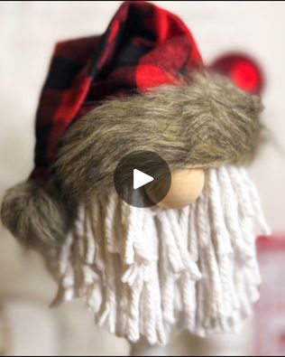 36K views · 749 reactions | DIY Santa or Gnome Dollar Tree Craft | Use a Santa hat and cotton mop head from the Dollar Tree to make this cute Santa or gnome. #dollartreechristmas #dollartreediy #dollartree #diygnome... | By Ruffles And Rain Boots | Facebook Mop Santa Head, Gnome Dollar Tree, Diy Santa, Santa Head, Gnomes Diy, Tree Craft, Dollar Tree Christmas, Cute Santa, Mop Heads