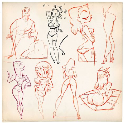 Pinup Sketch, Calarts Style, Sketches Cartoon, Shane Glines, Cartoon Drawing Tutorial, Human Figure Drawing, Body Reference Drawing, Cartoon Sketches, Character Sketches