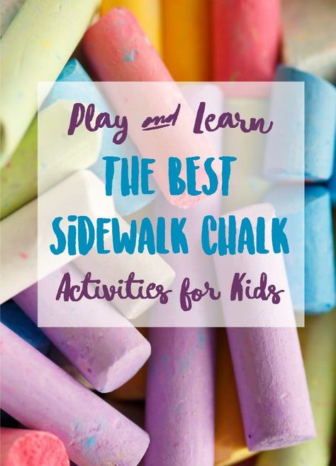 Play and Learn: The BEST Sidewalk Chalk Activities for Kids. Sidewalk chalk math, sidewalk chalk reading, sidewalk chalk science and MORE! Chalk Activities For Kids, Sidewalk Chalk Activities, Summer Math Activities, Chalk Activities, Play Therapy Activities, Scale Drawings, Chalk Ideas, Homemade Chalk, Summer Math