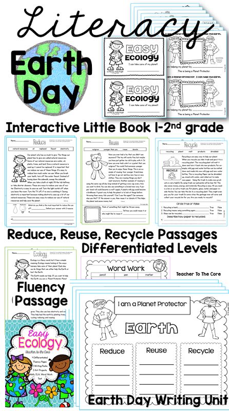 Earth Day Hat, Fluency Passages, Teacher Freebies, Third Grade Science, Literacy Resources, Reuse And Recycle, Earth Day Activities, Virtual School, Paragraph Writing