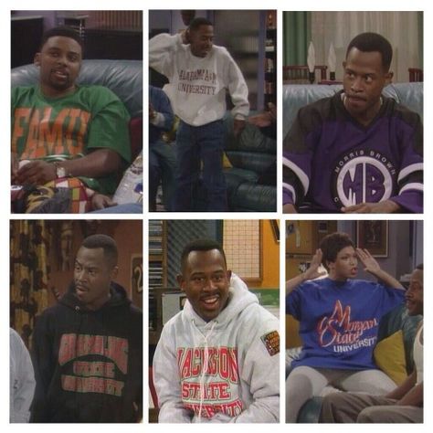 Martin Lawrence 90s Fashion, Martin Lawrence 90s Outfits, Hbcu Aesthetic, Manifestations Board, Hbcu Homecoming, Hbcu Fashion, Black Sitcoms, Black 90s Fashion, Black Movies