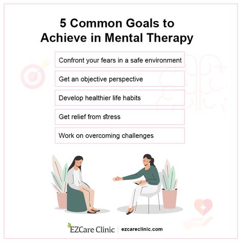 Therapy is a great way of overcoming psychological challenges. But how can you tell if your therapy is working? The best way to tell is by having clear therapy goals. These goals will not only help measure your progress but will also help accelerate your improvement. Therapy goals will motivate you to put more […] The post How to Set Therapy Goals: 5 Common Counseling Goals appeared first on EZCare Clinic. Therapy Goals Examples, Goals For Therapy, What Is A Goal, Therapy Goals, Mental Therapy, Goal Examples, Life Habits, Therapy Counseling, Case Management