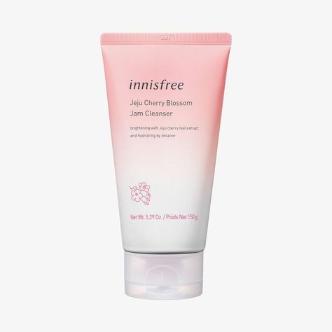 Innisfree Skincare, Innisfree Jeju Cherry Blossom, Prunus Yedoensis, Jeju Cherry Blossom, Korean Cosmetics, Skin Radiance, Gel Cleanser, Glass Skin, Wash Your Face