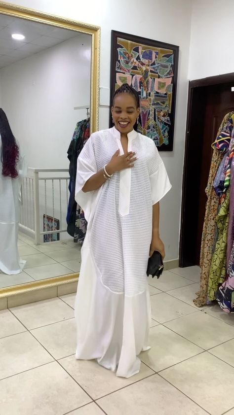 Kimono Dress White, White Lace Outfit, Boubou Styles For Women, African Fabric Dress, Kaftan Designs, African Print Skirt, Black Dresses Classy, African Print Dress Designs, Lace Dress Styles