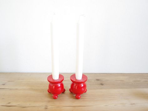 Swedish Candle, Traditional Candle, Traditional Candles, Art Traditional, Swedish Christmas, Candle Sticks, Art Populaire, Etsy Candles, Candlestick Holders