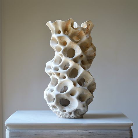 Coral ceramic sculpture Coral Furniture, Natural Forms Gcse, Halloween Tea Party, Sculpture Vase, Coral Sculpture, Coil Pots, Plaster Sculpture, Ceramics Ideas Pottery, Organic Form