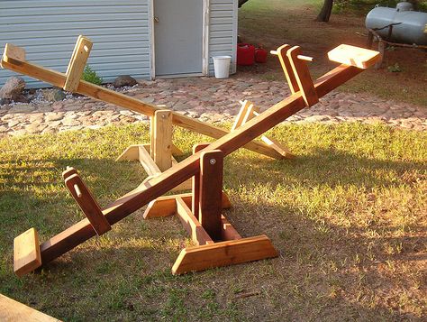 Teeter Totter Home Made by p.coleman1958, via Flickr Garage Car Lift, Me And My Son, Garage Car, Teeter Totter, Car Lift, Backyard Play, Red Wood, Son In Law, Need Money