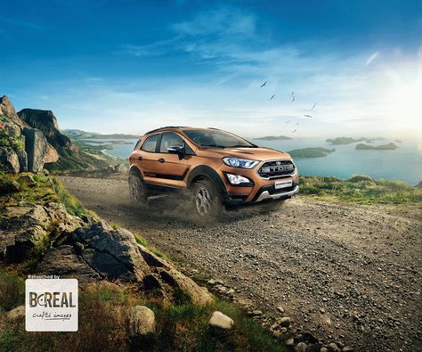 EcoSport . Storm on Behance Interactive Web Design, Car Banner, Car Advertising Design, Adventure Car, Automobile Advertising, Presentation Design Layout, Creative Advertising Design, Ads Design, Banner Ads Design