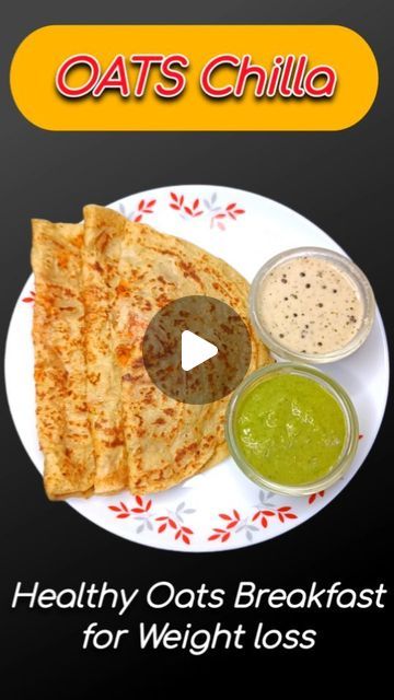 Radhika Svara on Instagram: "oats chilla | Healthy Breakfast | Weight loss recipe #OatsChilla #HealthyRecipes #BreakfastIdea" Oats Chilla Recipe, Healthy Oats Breakfast, How To Make Oats, Oats Breakfast, Healthy Breakfast, Oats, Bread, On Instagram, Quick Saves