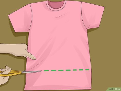 Turning Shirts Into Crop Tops, Making Crop Tops From Tshirt, How To Turn A Tshirt Into A Crop Top, Make Crop Tops From Tshirt, Crop Your Own Shirt, Best Way To Crop A Shirt, Crop Top Out Of Tshirt, Diy Shirt Crop Top, Making A Shirt Into A Crop Top