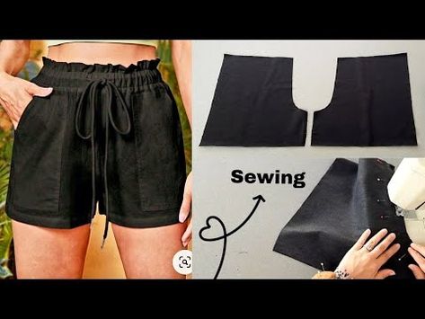 (707) Así de fácil es Coser pantalones cortos para mujer / Shorts - YouTube Diy Shorts Pattern, Diy Shorts, Flowy Shorts, Patterned Shorts, Short Pants, Jean Shorts, Make It Simple, Sewing, Pants