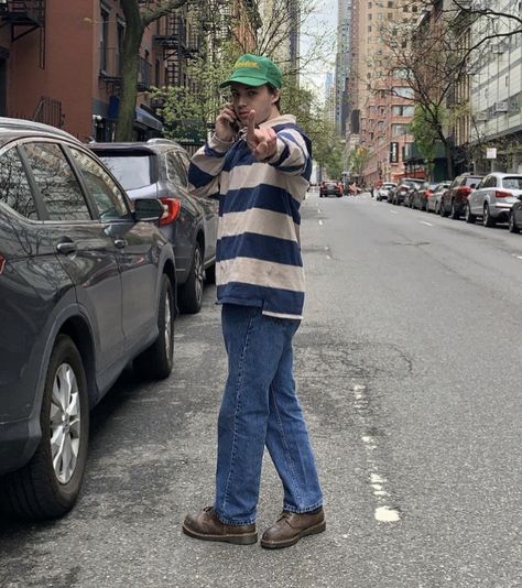 Brown Docs Outfit Men, Mac Demarco Fits, Doc Martens And Jorts Men, Men’s Docs Outfit, Bloke Core Outfits Men, Bloke Core Outfits, Tyler The Creator Side Street Outfit, Peter Mcpoland, Bloke Core