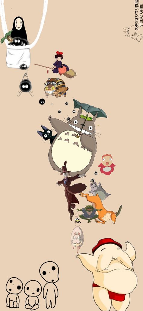 Cool Studio Ghibli Wallpaper, Ghibli Studio Wallpaper Aesthetic, Anime Theme Wallpaper Iphone, Cute Wallpapers Totoro, Ghibli Official Art, Studio Ghibli Ipad Wallpaper Hd 1080p, Studio Ghibli Astethic, Ghibli Art Aesthetic, No Face Background