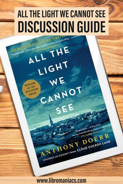 Book Club Snacks, The Light We Cannot See, Book Club Food, Book Club Parties, Book Club Questions, Anthony Doerr, Discussion Prompts, German People, Book Discussion