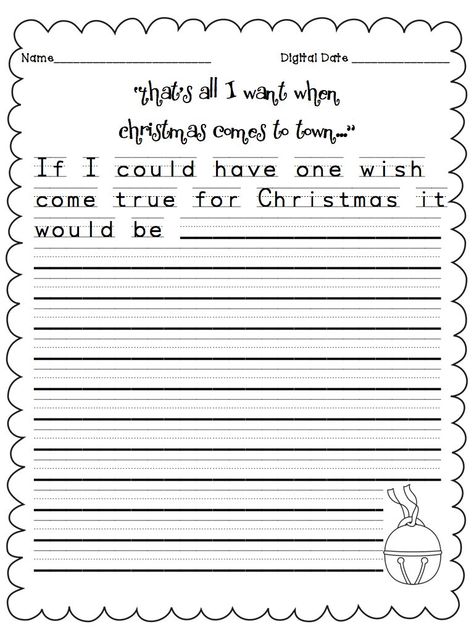 Polar Express Worksheets, 1st Grade Writing Prompts, Printable Writing Prompts, Polar Express Activities, Christmas Writing Activities, Polar Express Day, Teaching Worksheets, Polar Express Party, Christmas In The Classroom