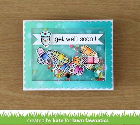 Lawn Fawn (@lawnfawn) | Twitter Get Well Soon Cards, Recovery Cards, Medical Profession, Paper Crafts Magazine, Box Project, Cards Watercolor, Lawn Fawn Stamps, Lawn Fawn Cards, Card Layouts