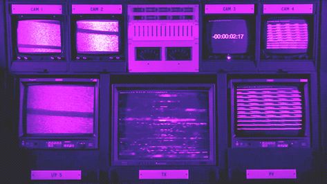 WiffleGif has the awesome gifs on the internets. new retro wave retro futurism gifs, reaction gifs, cat gifs, and so much more. Vaporwave Gif, Hacker Aesthetic, New Retro Wave, Dark Purple Aesthetic, Neon Aesthetic, Retro Waves, Neon Purple, Glitch Art, Aesthetic Gif