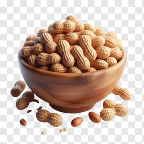 a wooden bowl filled with peanuts classic snack beautifully arranged and ready to be enjoyed a woo Peanut Drawing, Peanut Wallpaper Food, Peanut Illustration, Peanut Background Design, Peanut Pattern Illustration, Wooden Bowls, Peanut, Bowl, Clip Art