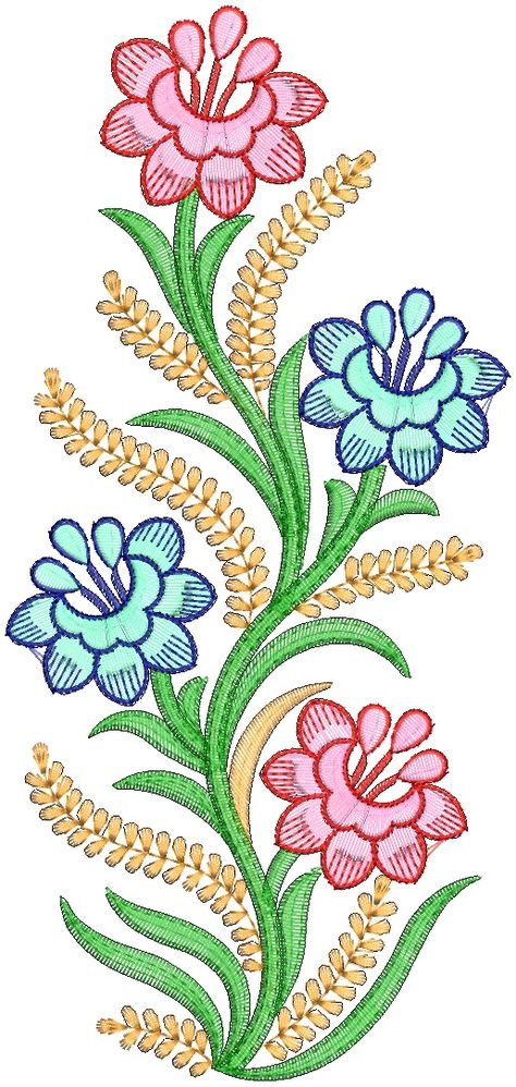 creative embroidery design Latest Embroidery Designs, Embroidery Store, Embroidery Design Download, Border Embroidery Designs, Rock Painting Patterns, Computerized Embroidery, Creative Embroidery, Embroidery Motifs, Drawings Simple