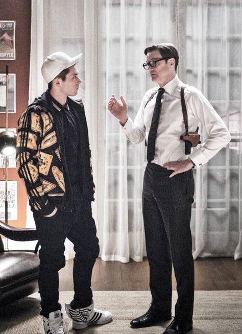 Colin is like... 90% legs Colin Firth Kingsman, Kingsman Suits, Kingsman 3, Kingsman Actors, Kingsman Harry, Collin Firth, Eggsy Kingsman, Kingsman Movie, Taron Egerton Kingsman