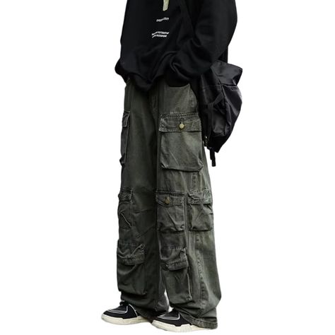 PRICES MAY VARY. Y2k cargo pants men wide leg sweatpants made of more than high-quality cotton and polyester , soft and breathable,it is more comfortable to wear. Baggy Streetwear Pants Multiple Pockets:Wide Leg Y2K Fashion cargo pants, relaxed fit, elastic high waist, zipper and button closure,featuring with multiple practical and functional pockets,streetwear style,wrinkle resistant and not easily deformed. Match:Unisex y2k pants harajuku baggy joggers for men, perfect with leather jackets, pl Gothic Cargo Pants, Hip Hop Cargo Pants, Joggers Streetwear, Hip Hop Joggers, Baggy Joggers, Cargo Pants Baggy, Y2k Cargo Pants, Vacation Shopping, Baggy Streetwear