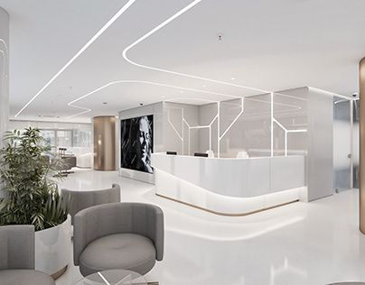 Clinic Lobby, Company Lobby, Clinic Interior, Hospital Interior, Music Studio Room, Office Designs, Japanese Interior Design, Dental Office Design, Modern Office Design