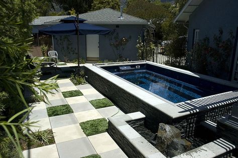 Fastlane Pool by Endless Pools, via Flickr Pool Courtyard, Endless Pools, Swimming Pool Pictures, Pool Cost, Endless Pool, Small Swimming Pools, Swimming Pools Inground, Pool Picture, Small Pools