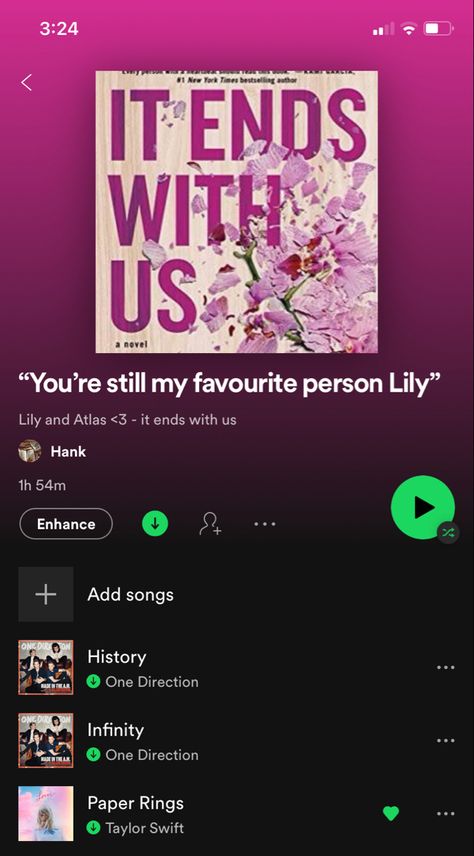 It Ends With Us Spotify Playlist, It Ends With Us Playlist, Love Songs Playlist, Therapy Playlist, Upbeat Songs, Playlist Names Ideas, Colleen Hoover Books, Romance Books Quotes, Summer Songs