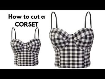 HOW TO CUT A PERFECT CORSET. Corset tutorial for beginners - YouTube How To Cut Corset For Beginners, How To Make Corset Tutorials, Sew Corset, Corset Tutorial, Altering Clothes, How To Sew, Corset Dress, Summer Shorts, Sewing Projects