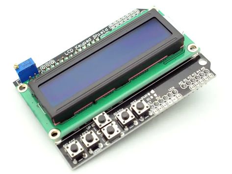 OSEPP LCD and keypad shield - Hackster.io Arduino Lcd, Arduino Shield, Arduino Programming, Arduino Board, Blue Screen, Arduino Projects, Development Board, Diy Electronics, Lights Background