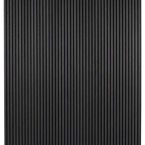 94 in. x 23.6 in x 0.8 in. Acoustic Vinyl Wall Cladding Siding Board in Black Color (Set of 20-piece) Wood Slats Black Wall, Mass Loaded Vinyl Wall, Black Wood Slat Wall, Wooden Range, Vinyl Wall Panels, Black Feature Wall, Ceiling Panel, Chestnut Color, Ceiling Panels