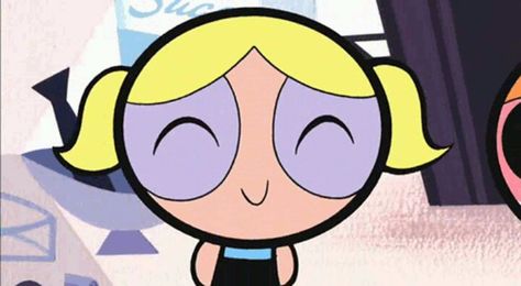 Power puff Bubbles Gif, Powerpuff Girls, Cartoon Characters, Bubbles, Gif, Blonde, Hair, Blue