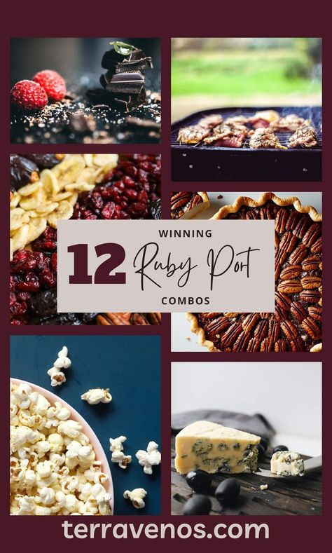 Rich, sweet, powerhouse wines - Ruby Port has lots to offer the foodie. Check it out! #wine #winelover #port Wine Pairings, Wine Food Pairing, Port Wine, Roasted Meat, Salty Snacks, Food Pairings, Wine Pairing, Pork Chops, Wine Lovers