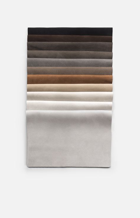 ROYAL NUBUCK | Sorensen Leather Mood Board Interior, Fabric Photography, Material Board, Material Palette, Materials And Textures, Leather Texture, Subtle Textures, Color Stories, Colour Schemes