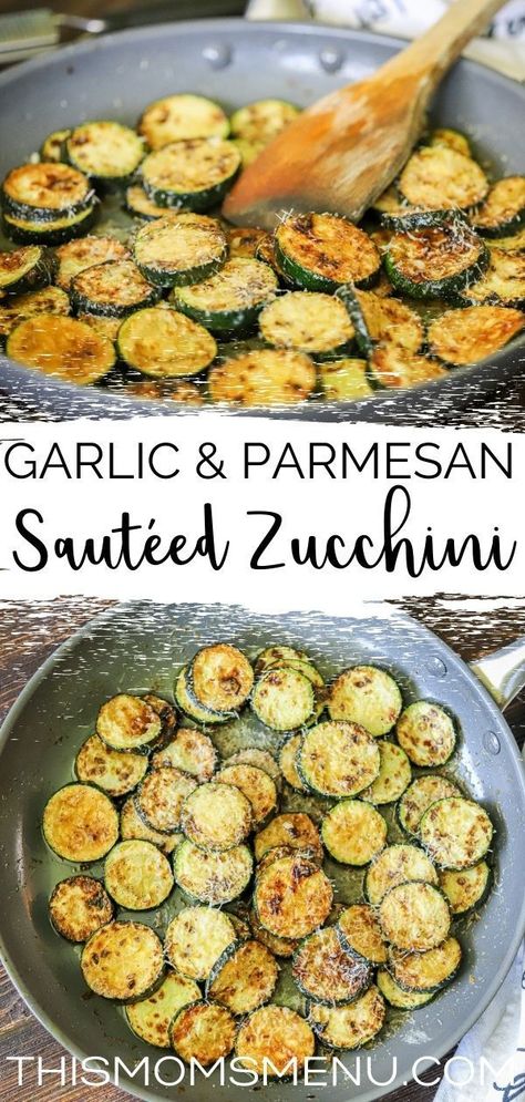 Zucchini Dinner Sides, Garlic Zucchini Recipes, Sauted Zucchini Side Dish Recipes, Sauteed Zucchini With Parmesan, Low Carb Zucchini Side Dishes, Zucchini Side Recipes Easy, Zucchini With Parmesan Cheese, Zucchini As A Side Dish, Zucchini Mushroom Side Dish