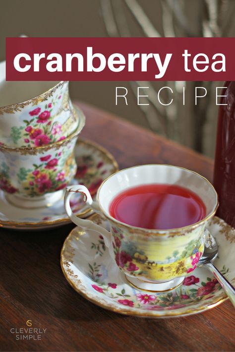 Recipe With Fresh Cranberries, Fresh Cranberry Recipes, Cranberry Recipe, Cranberry Tea, Homemade Detox, Coffee Ideas, Cups Of Tea, Tea Ideas, Tea Beverages