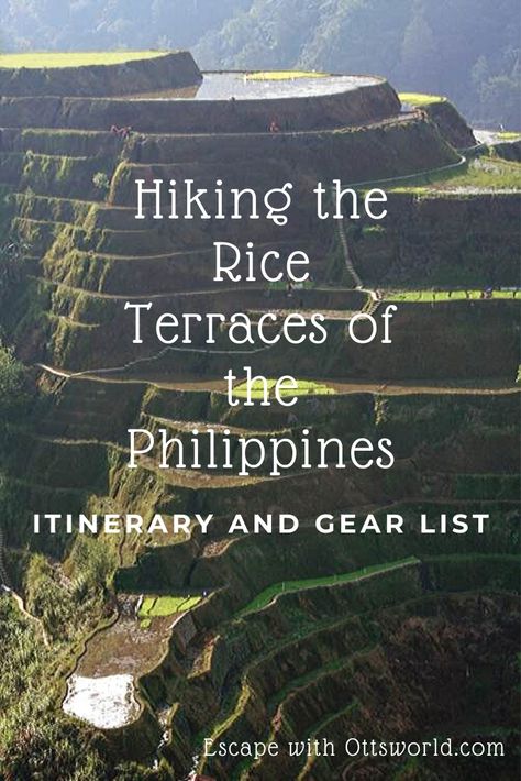 Most people go to the beach in the Philippines. Here's how you get off the beaten path - hiking Banaue to Batad rice terraces to experience the little-known region up north & the incredible UNESCO rice terraces. #phillipines #riceterraces #hiking #unesco Hiking Philippines, Rice Fields Philippines, Banaue Rice Terraces Philippines, Asia Packing List, Banaue Rice Terraces, Jatiluwih Rice Terraces, Hundred Islands Philippines Pangasinan, Banaue, Vietnam Backpacking