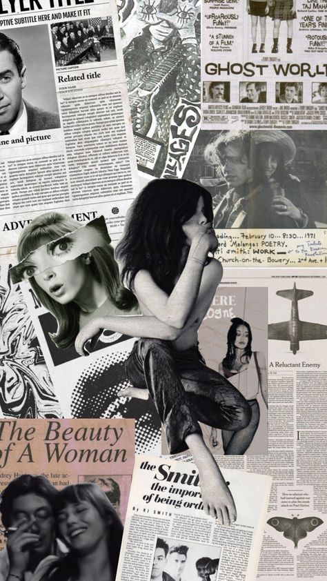 Newspaper Headlines Collage, News Paper Collage, Newspaper Collage Art, Collage Newspaper, Newspaper Drawing, Prada Beauty, Photography Gcse, Collage Magazine, Newspaper Collage