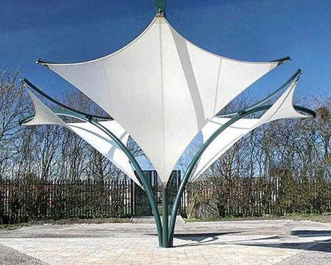 Shade Structure Design, Boho Canopy, Tensile Membrane, Membrane Structure, Canopy Architecture, Tensile Structures, Renovation Architecture, Pavilion Architecture, Urban Landscape Design