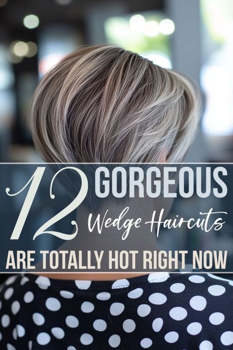 Wedge hairstyles are undeniably charming, particularly if you’re aiming for a cut that adds body and fullness to your hair. While there are many variations of the wedge haircut, it generally features longer strands on top with shorter sides and back. Wedge Haircuts Stacked, Flowbee Haircuts, Wedge Bob Haircuts, Cutest Haircuts, Stacked Angled Bob, Dorothy Hamill Haircut, Short Stacked Wedge Haircut, Short Wedge Hairstyles, Short Wedge Haircut