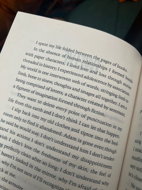 “I spent my life folded between the pages of books. In the absense of human relationships I formed bonds with paper characters.” I Spent My Life Folded Between The Pages Of Books, Pages Of Books, Shatter Me Warner, Altoids Wallet, Poetic Quotes, Shatter Me Quotes, Delhi Metro, Book Obsession, Poetic Quote