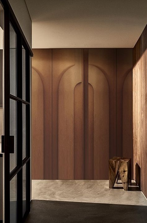 Contemporary wallpaper - Wall & Decò Motif Wallpaper, Condo Ideas, Organic Lines, Contemporary Wallpaper, Wall Finishes, Design Del Prodotto, Wallpaper Design, Wood Flooring, Wall Deco