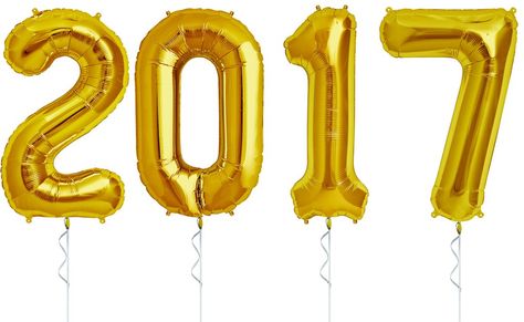 17 Things I Wanna Do in 2017 Graduation Party High, Foil Number Balloons, Letter Banner, 4 Number, Graduation Balloons, New Year 2017, Balloon Kit, Nye Party, Balloon Banner