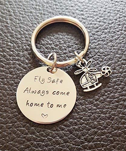 Helicopter Fly Safe Key Chain, Always Come Home to Me, Handstamp Captain Be Safe Gift,#Safe, #Key, #Helicopter, #Fly Helicopter Parents Quotes, Be Safe Keychain, Drive Safe Keychain For Boyfriend, Compass Key Chain, Fly Safe, Airplane Key Chains, Home Safes, Helicopter, Personalized Items