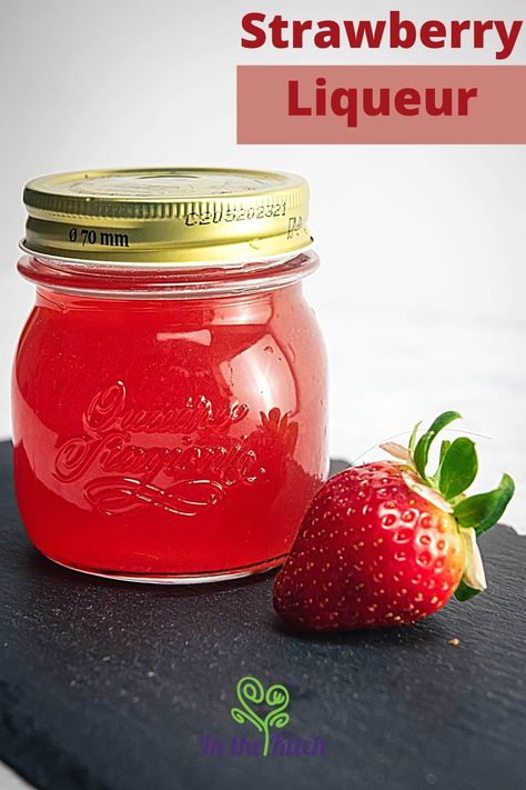 This homemade strawberry liqueur recipe contains few ingredients but a whole lot of flavor. Infusing your own spirits is a fun activity from start to finish! Brandied Cherries Recipe, Alcohol Soaked Fruit, Sweet Alcoholic Drinks, Homemade Liqueur Recipes, Alcohol Infusion, Strawberry Liqueur, Homemade Alcohol, Strawberry Vodka, Homemade Liquor