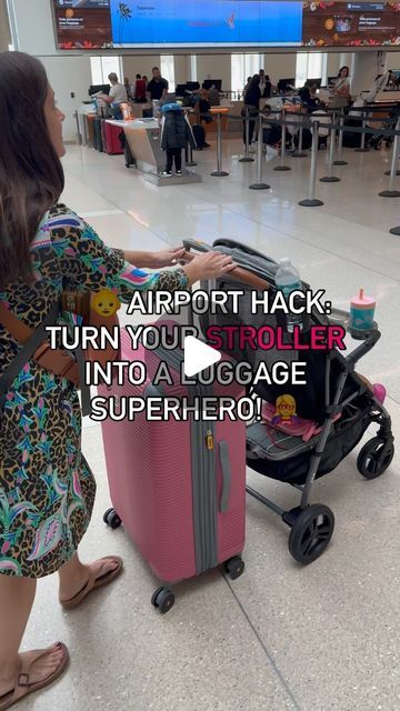 Airport Hacks, Travel Train, High Five, Traveling With Baby, Free Hand, Family Travel, Stroller, Letting Go, Baby Mobile