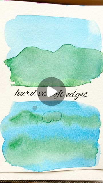 Juliene Sinclair on Instagram: "Hard vs soft edges in watercolor - both are useful!  *  Soft edges is actually one of the unique techniques that watercolor allows us - such an easy way to push things into the distance! You can vary the softness by dry time of the under layer!  *  Hard edges must be painted on a dry under layer.  *  Stay tuned for that Sacred Valley, Peru pic for tomorrow - the second #ipaintedthat piece for this week! :)  *  Have you tried both hard and soft edges?" Sacred Valley Peru, Layer Paint, Soft Edges, Sacred Valley, Watercolor Techniques, Have You Tried, You Tried, Stay Tuned, Watercolor Painting