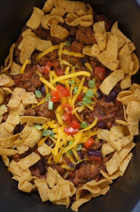 Walking Taco Casserole Recipe with Fritos - Easy Family Dinner All In One Crockpot Walking Taco, Crockpot Walking Tacos With Fritos, Crock Pot Walking Tacos, Walking Taco Casserole Crock Pot, Walking Taco Crockpot Recipe, Crockpot Walking Tacos Crock Pot, Walking Tacos Crockpot, Walking Taco Casserole With Fritos, Recipe With Fritos