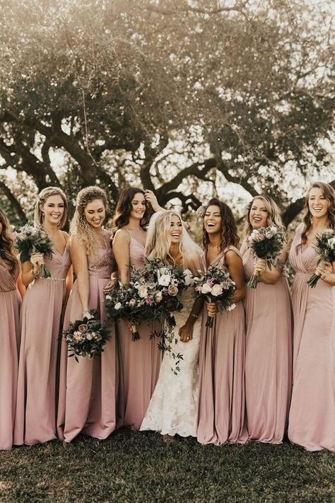 Dusty rose wedding colors