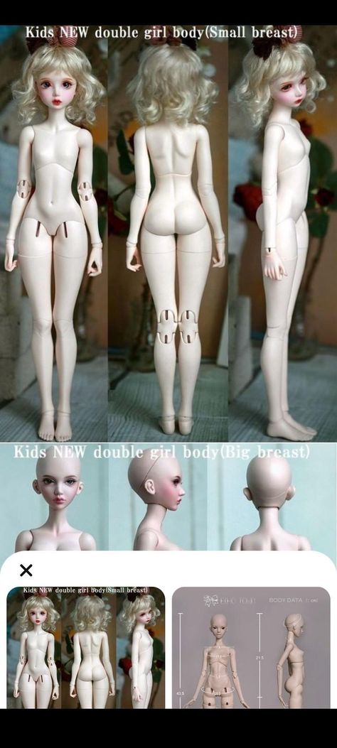 Bjd Doll Design, Bjd Doll Proportions, Ball Jointed Doll Blueprint, Doll Joints Reference, Ball Jointed Puppet, Ball Jointed Dolls Cute, Bjd 3d Print, Bjd Doll Clothes Patterns, Bjd Dolls Base